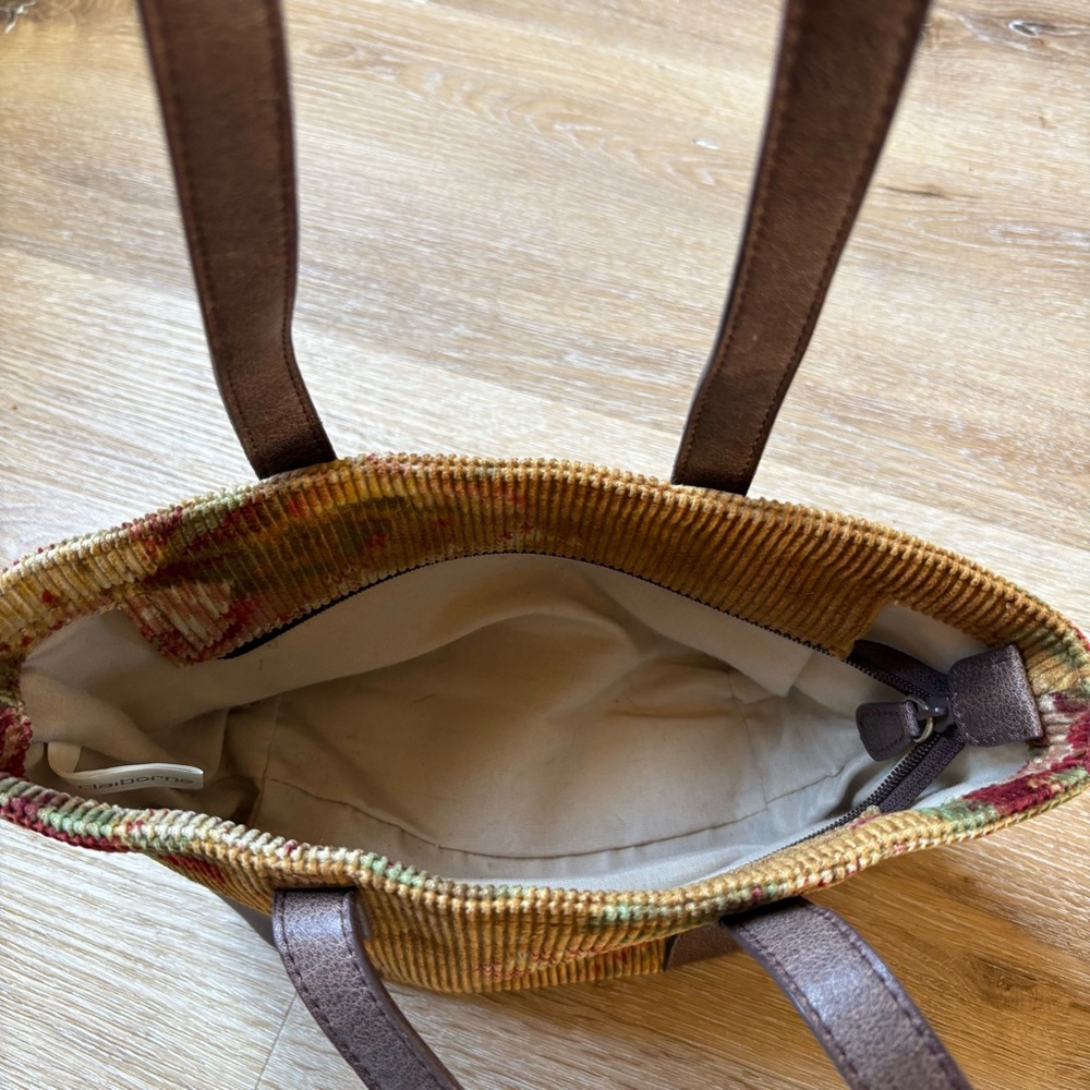 Vintage Liz Claiborne Floral Tapestry Bag - Picture 4 of 5